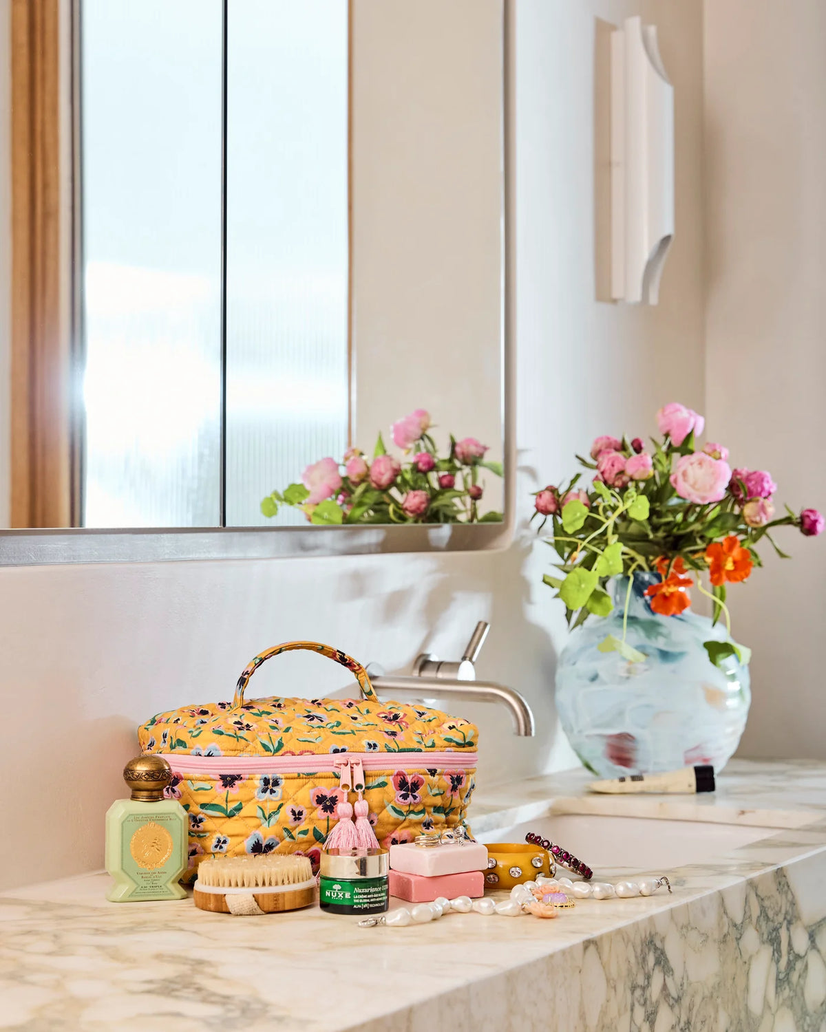 **COMING SOON** Pretty Pansy Toiletry Cotton Case