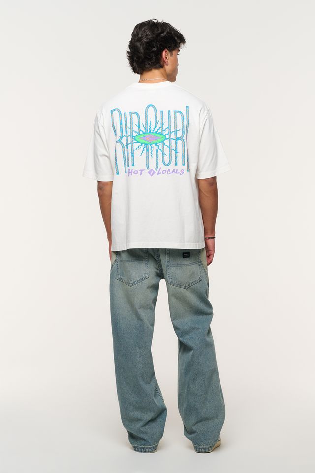 Abrand X Rip Curl Hot Locals Vintage Tee | Vintage White