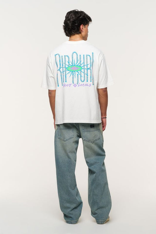 Abrand X Rip Curl Hot Locals Vintage Tee | Vintage White