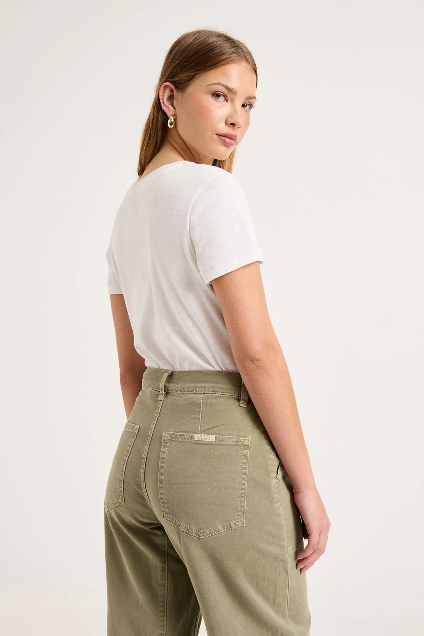 Gigi Barrel Jean | Summer Olive