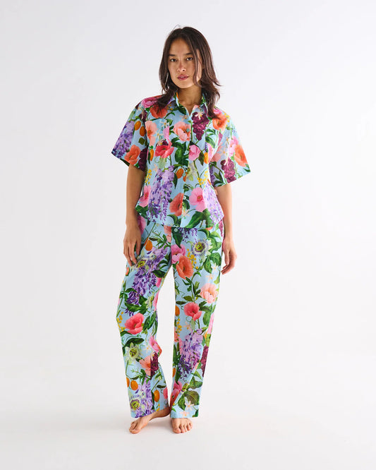 Short Sleeve Shirt and Pant Pyjama Set | Spring in the Air