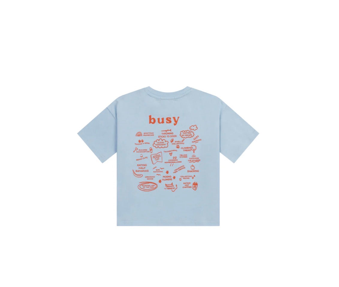 Busy Tee | Sky Blue