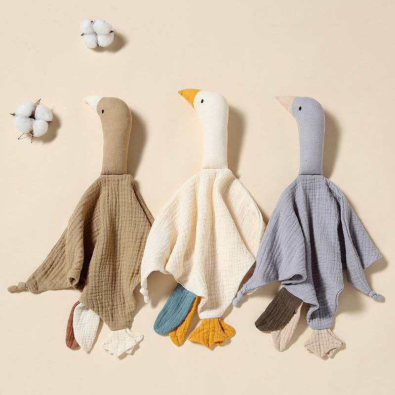 **LANDING SOON** Goose Comforter Baby Security Blanket - Sandrift