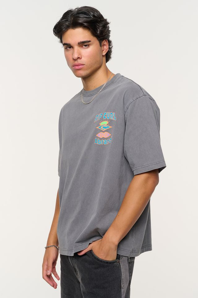 Abrand X Rip Curl Hot Locals Vintage Tee | Vintage Black