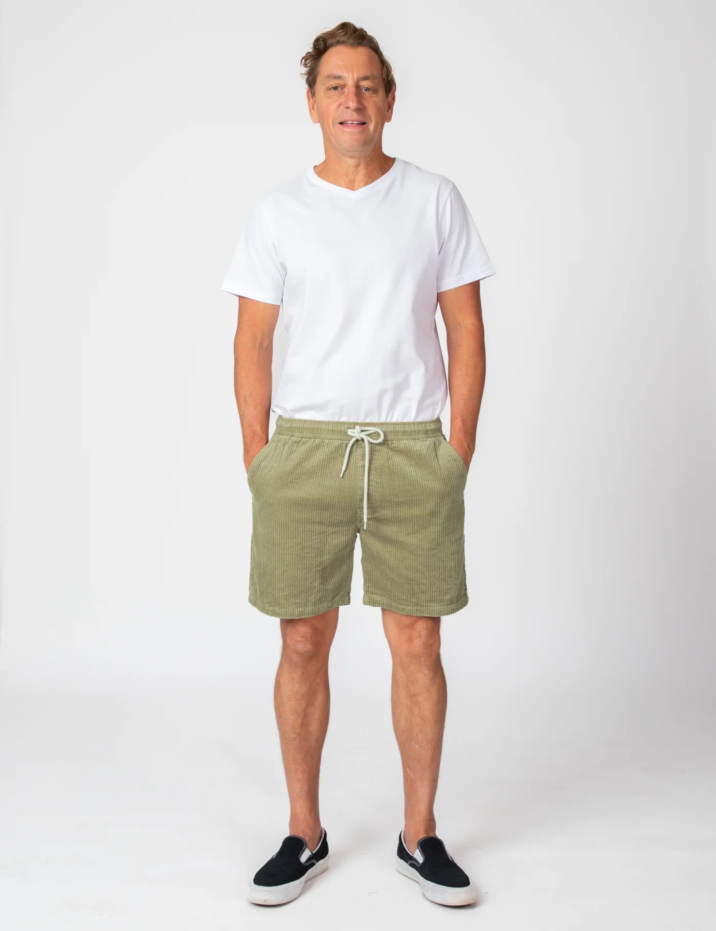 Burbank Cord Short | Slate Green