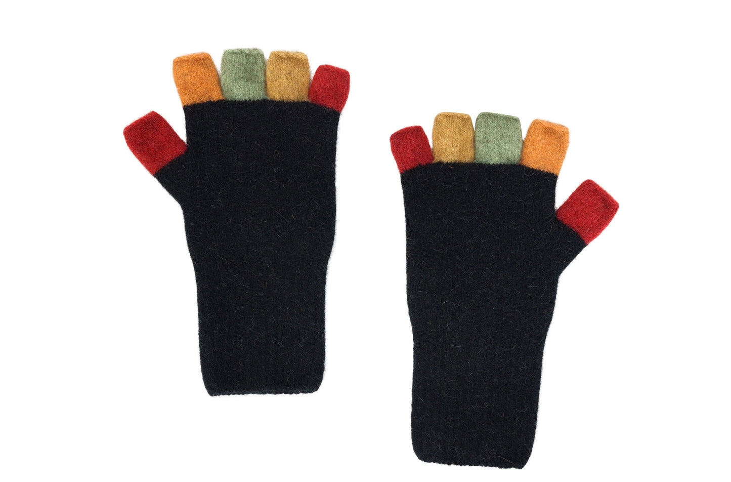 Native World Fingerless Coloured Merino Possum Gloves