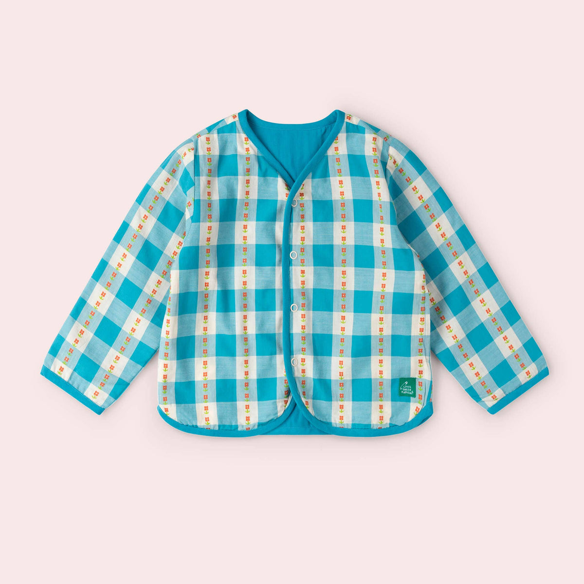 Blue Flowers Reversible Spring Jacket