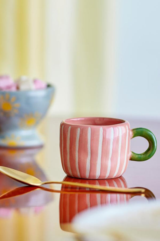 Nini Cup | Rose & White Stripe