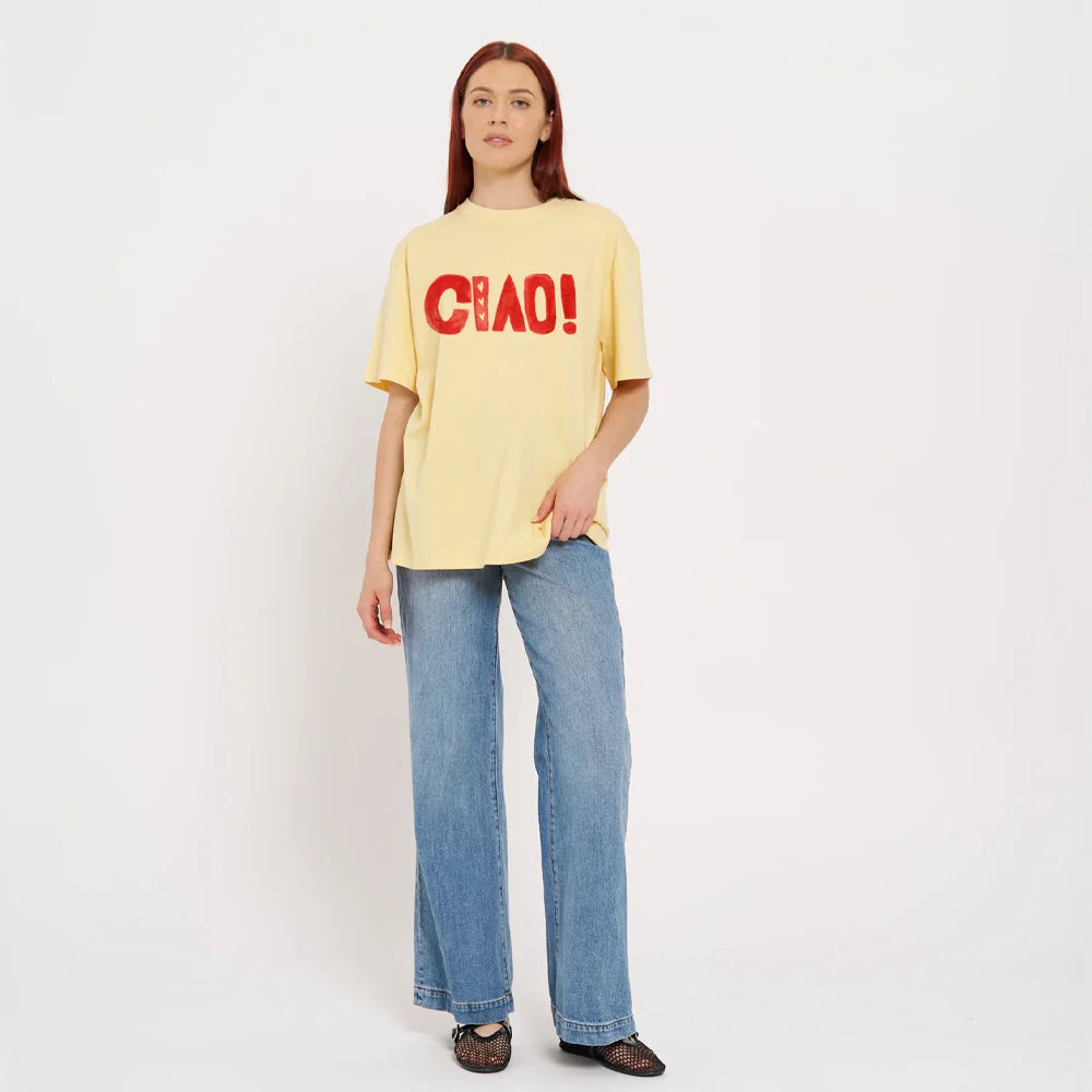 Ciao Boyfriend Tee | Yellow