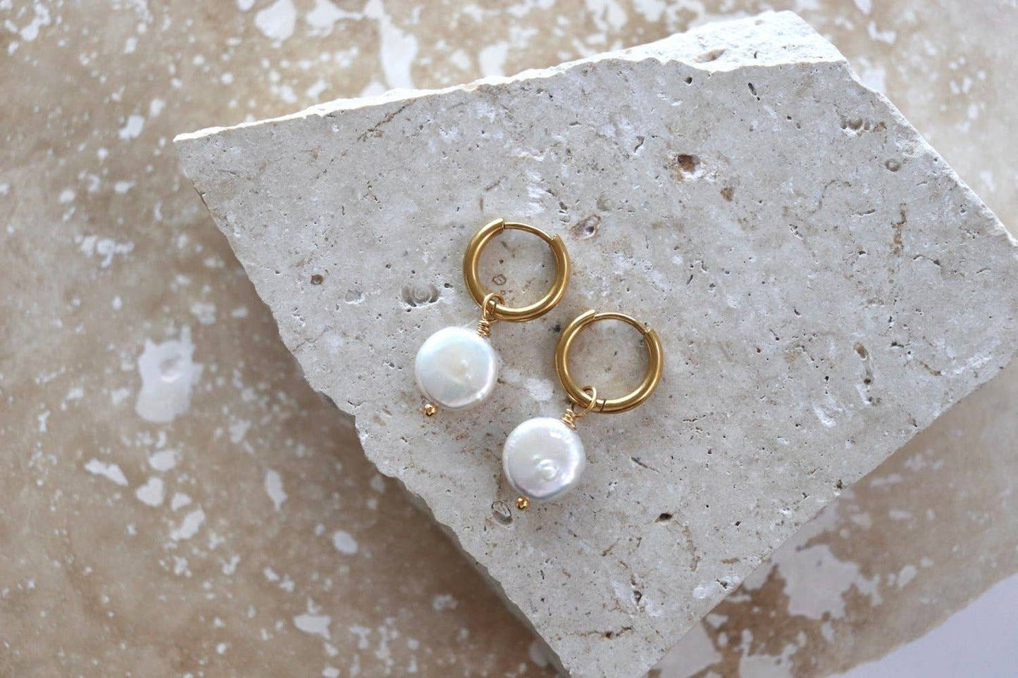 Penny Earrings | Silver and Gold