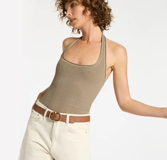 In Reverse Belt | Tan/Gold