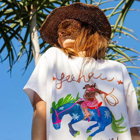 Yeehaw!! Tee | White