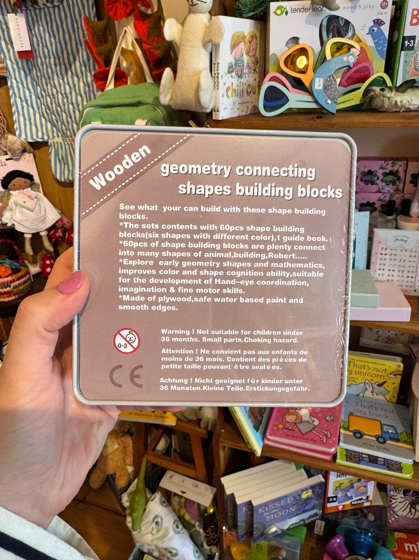 Wooden Geometry Connecting Blocks