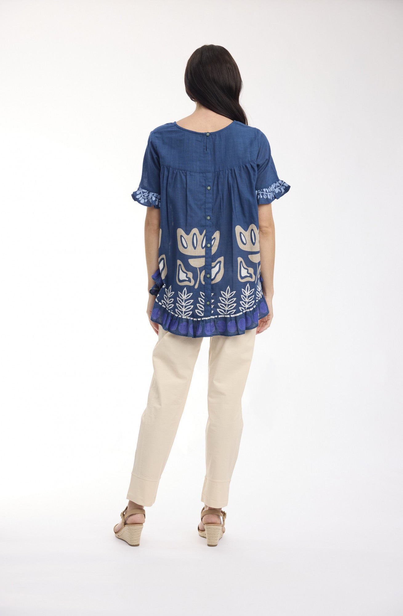 Liberte Frill Top | Blue