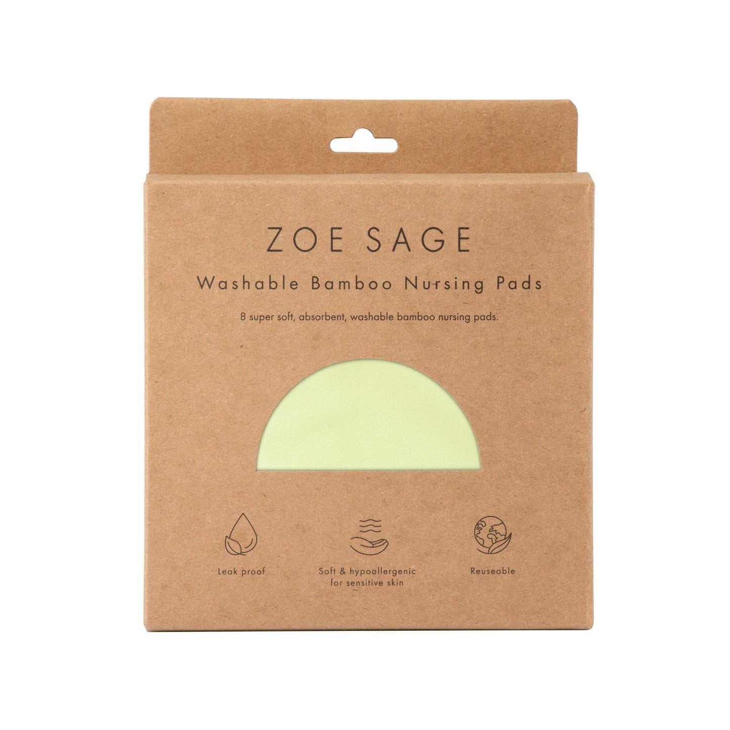 **LANDING SOON** Washable Bamboo Nursing Pads (8pk) | Green Mist