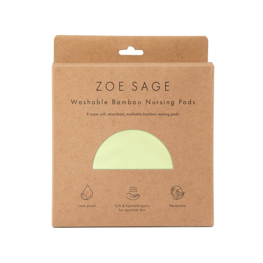 Washable Bamboo Nursing Pads (8pk) | Green Mist