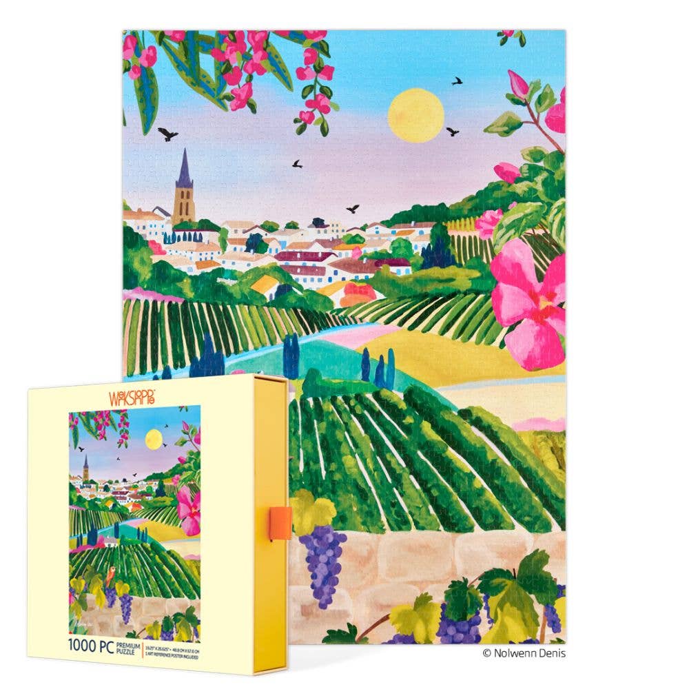 WerkShoppe 1000Pc Puzzle – Village Vineyard