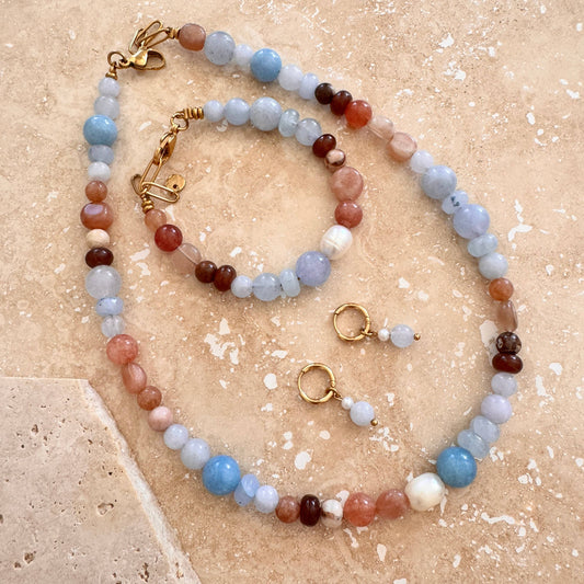 Whisper Pearl & Stone Bracelet