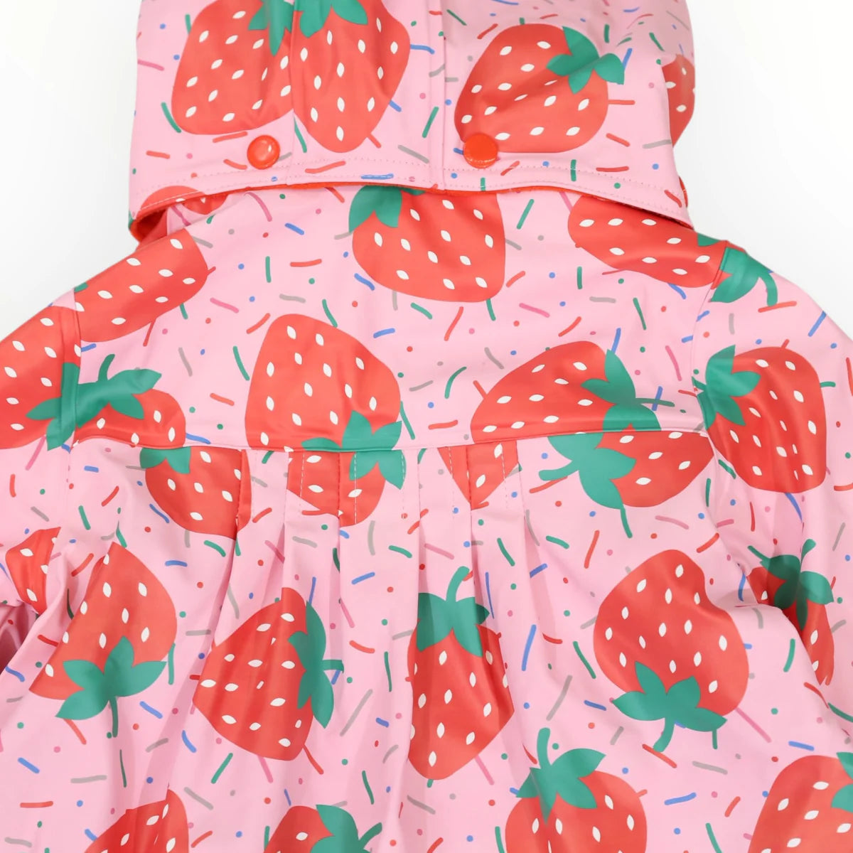 BACK IN STOCK!! Strawberries & Sprinkles Raincoat | Pink