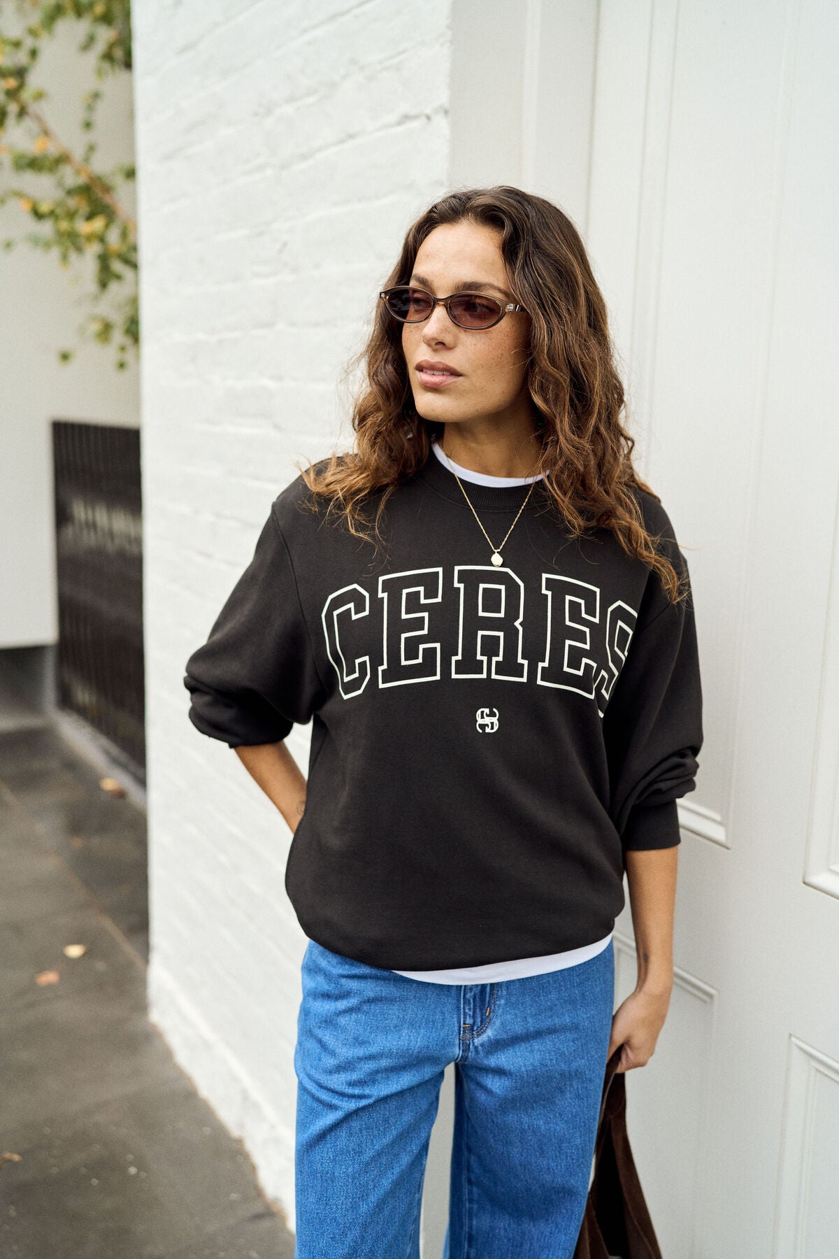**COMING SOON**Isla Oversized Slouchy Crew | Phantom/White