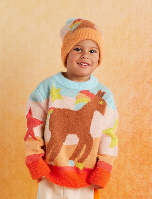 Fluffy Kids Knit | Giddy Up