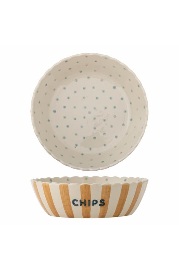 Bloomingville Chip Bowl | Multi Stoneware