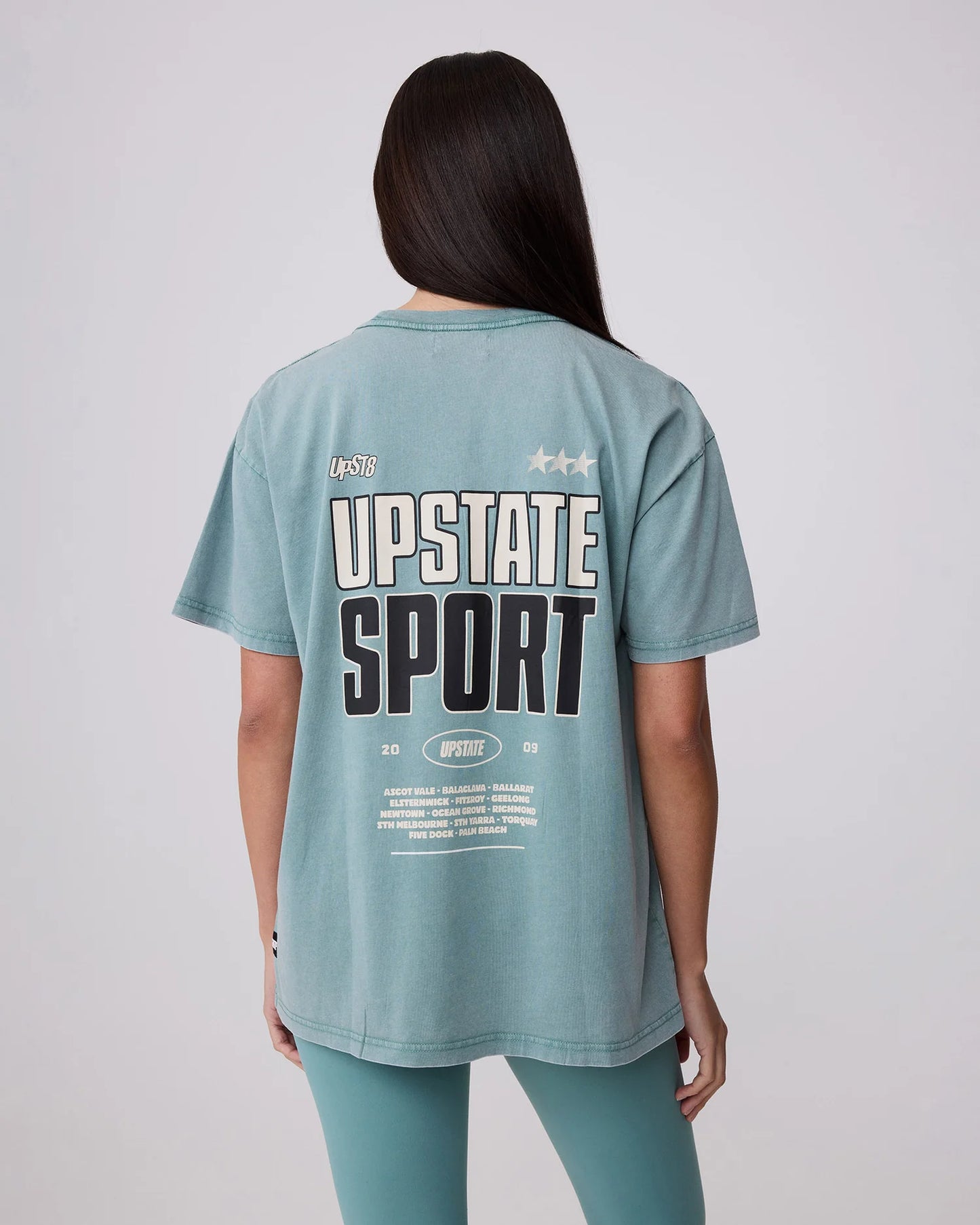 Upstate Sport Thrive Tee | Washed Trellis