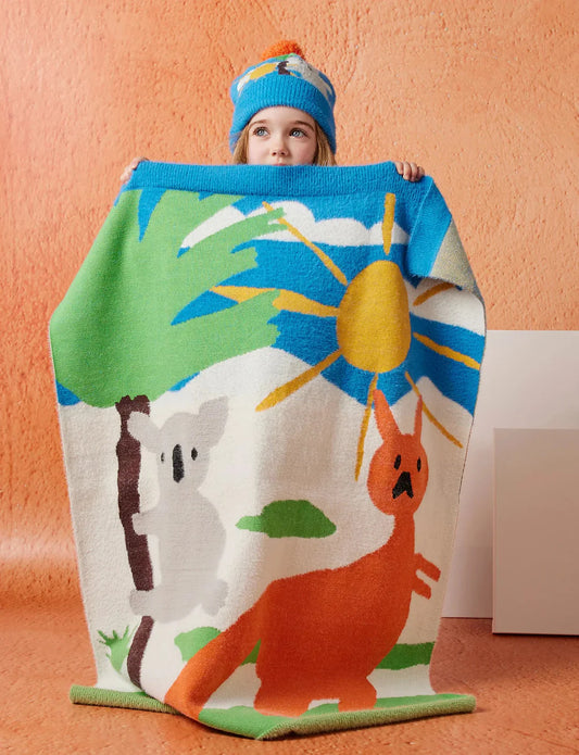 Fluffy Knit Baby Blanket | Yo’s Country