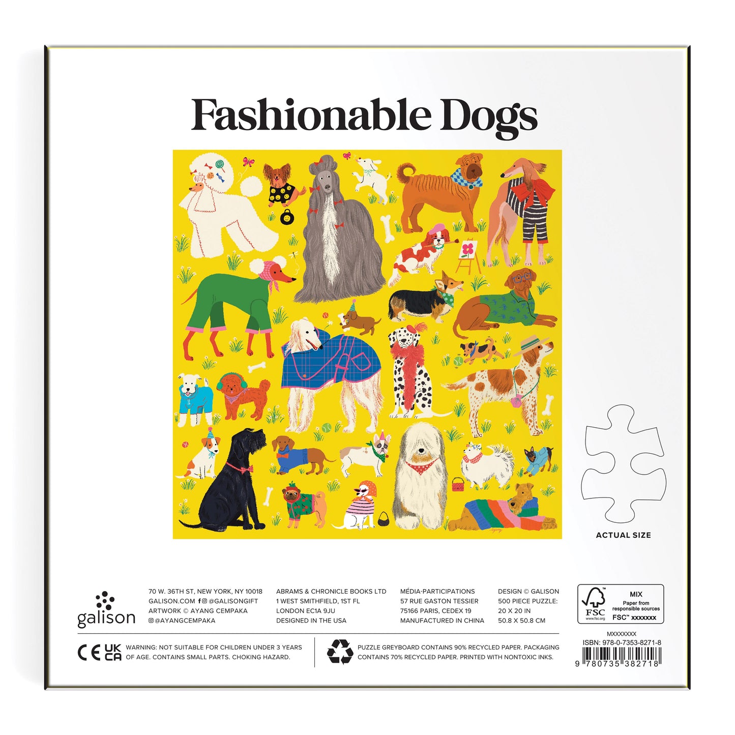 **COMING SOON** Fashionable Dogs 500 Piece Puzzle
