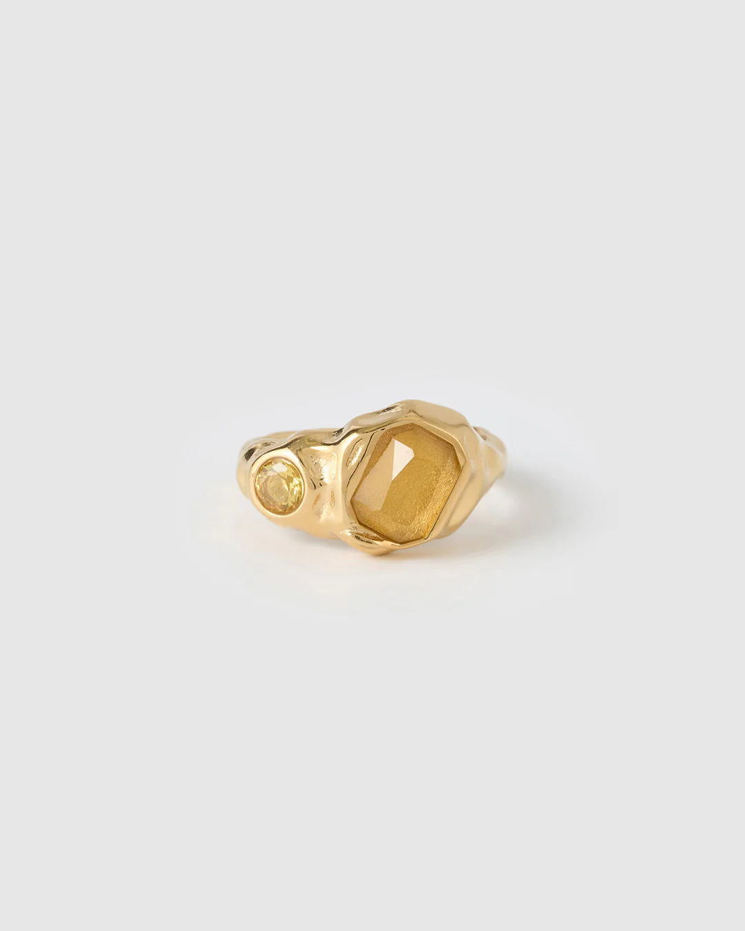 Anika Gold Ring | Citrine