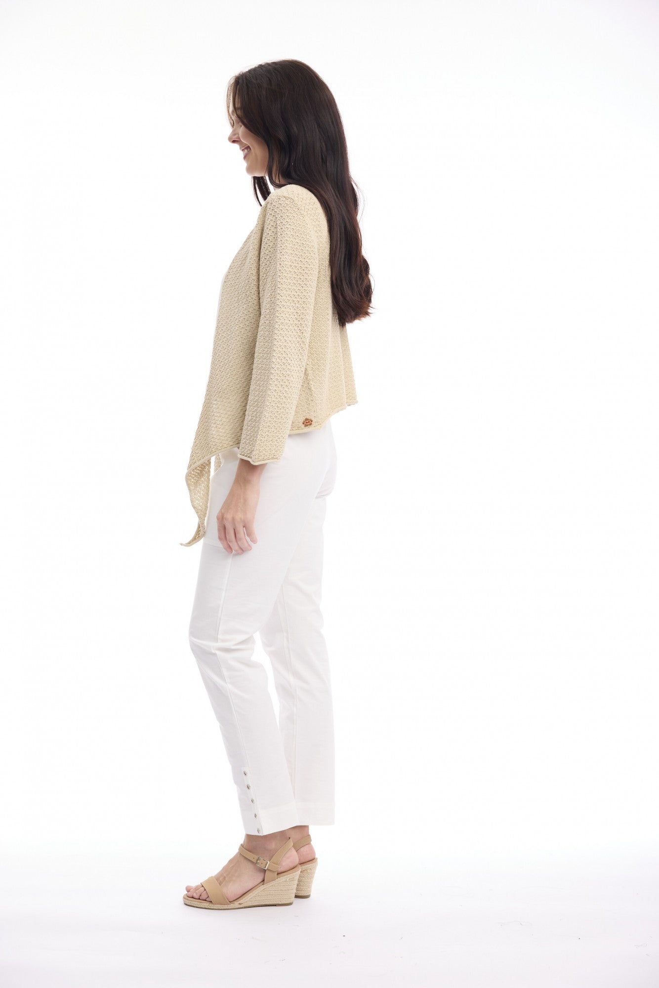 Knit Tie Shrug | Sand