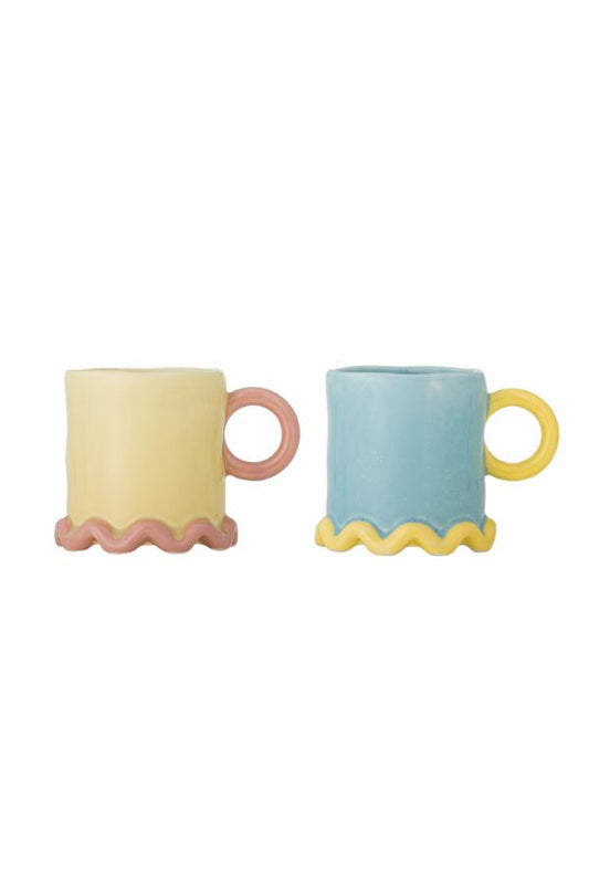 Polly Mug Set of 2 | Multi Stoneware
