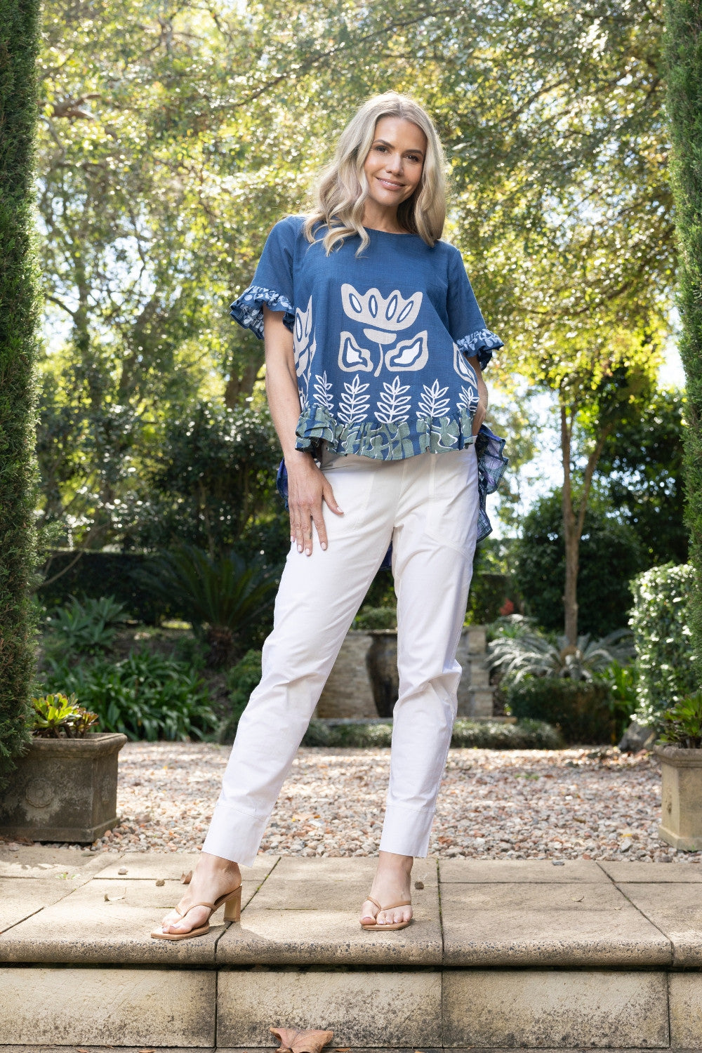 Liberte Frill Top | Blue