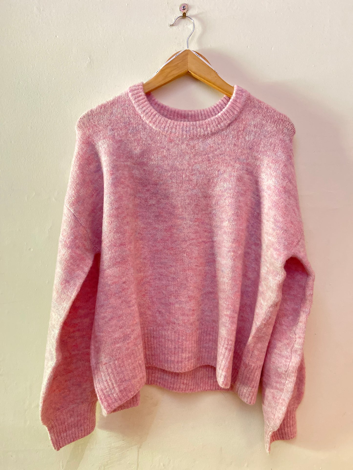 Soft Crew Pullover | Pale Pink