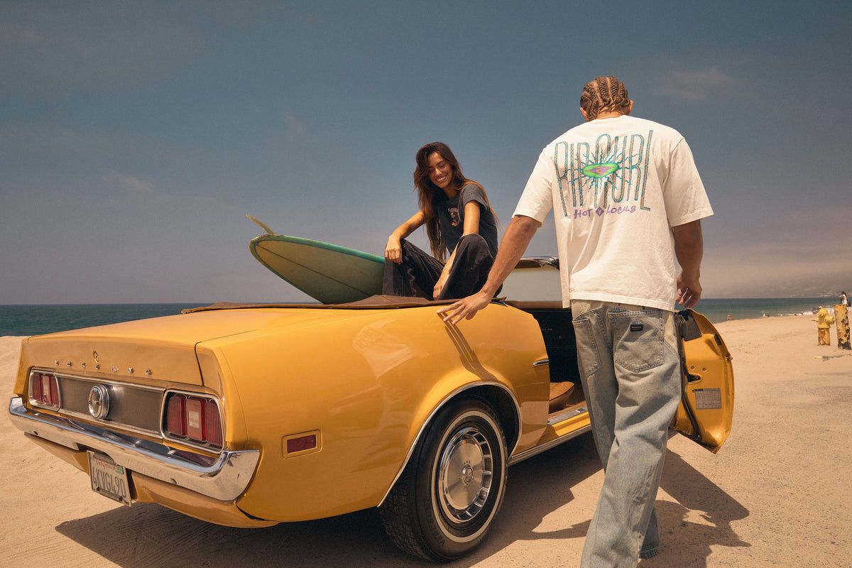 Abrand X Rip Curl Hot Locals Vintage Tee | Vintage White