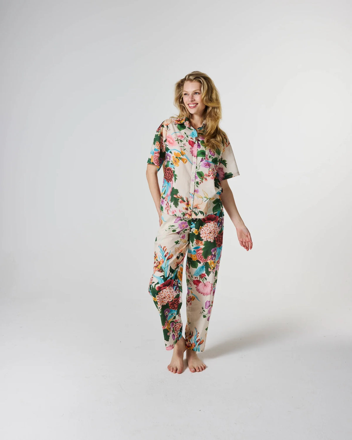 **COMING SOON** Adult Cotton Short Sleeve Shirt and Pant Pyjama | Belle Floral