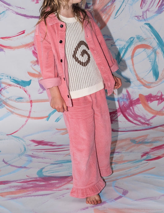 Organic Cord Fill Pant | Sorbet