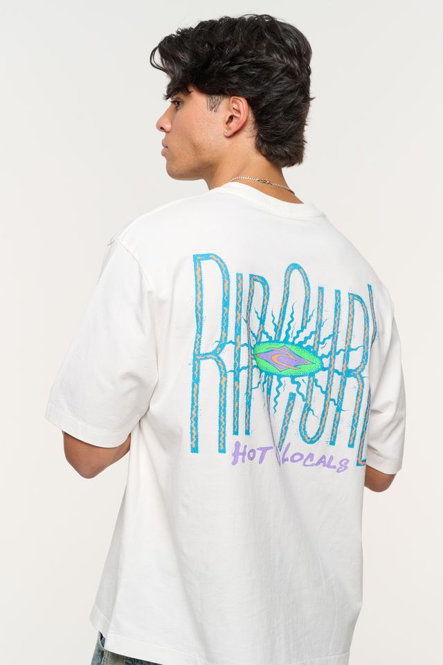 Abrand X Rip Curl Hot Locals Vintage Tee | Vintage White
