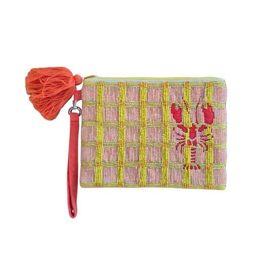 Beaded Lobster Purse