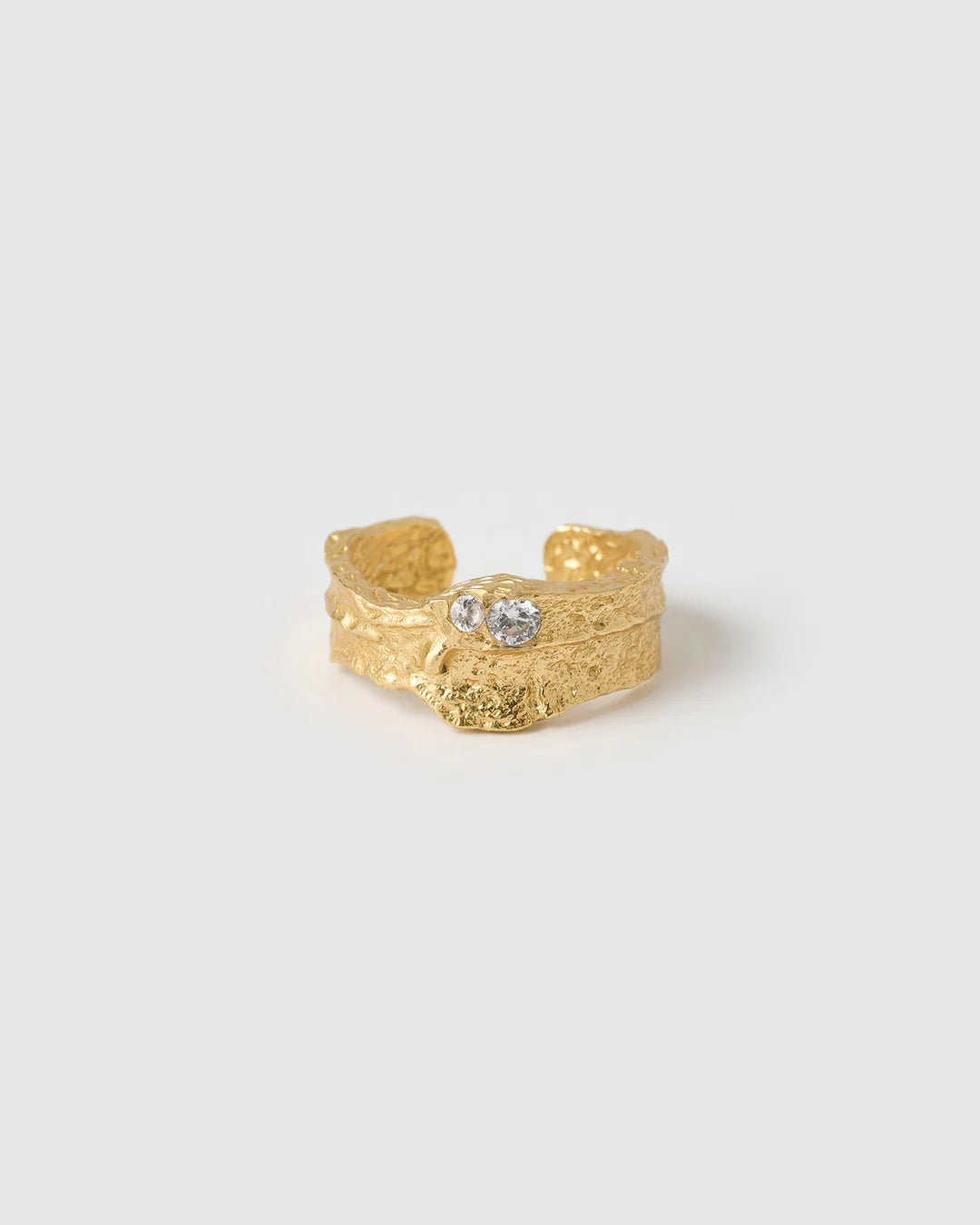 Anya Gold Ring | Clear Quartz