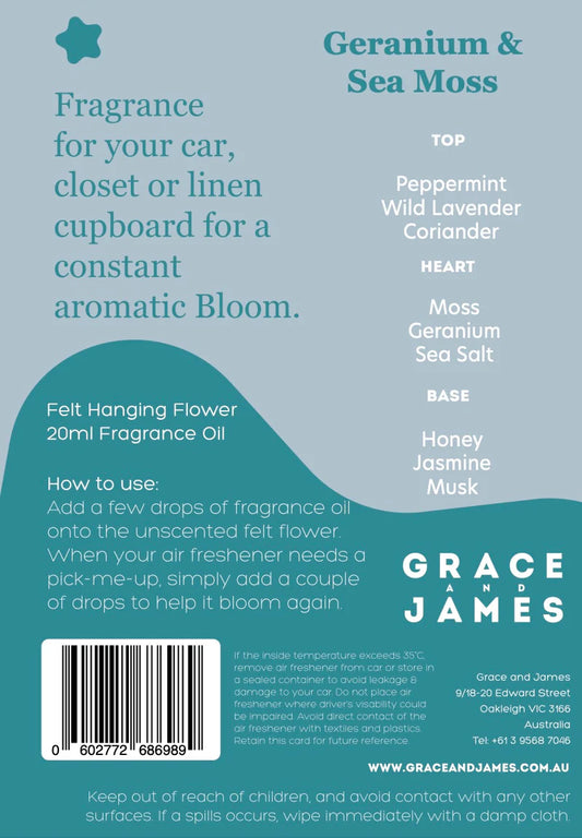 Bloom Air Freshener | Geranium & Sea Moss