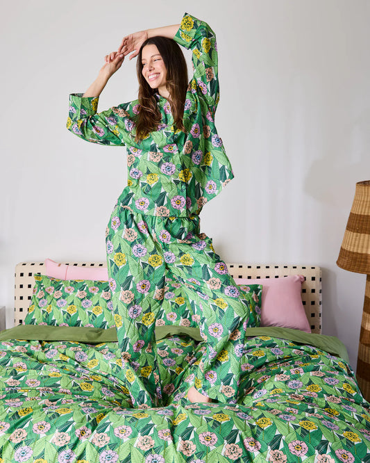 Adult Cotton Long Sleeve Shirt and Pant Pyjama | In Bloom