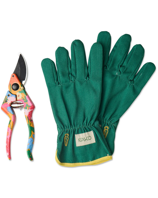 Garden Secateurs and Gloves Set | Follow The Sun Yellow