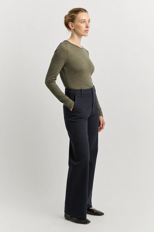 Crew Merino Tee | Kale