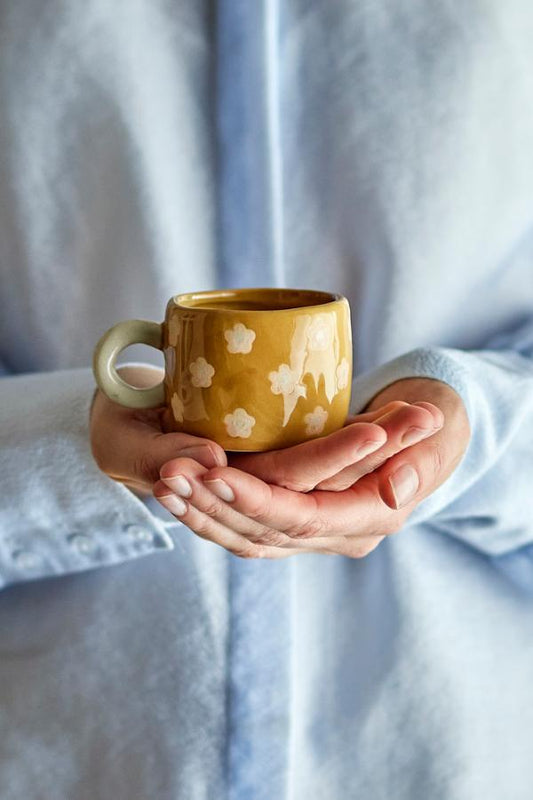 Nini Cup | Brown & Flowers