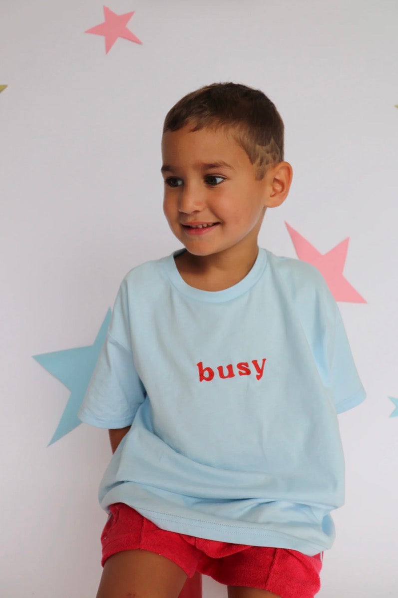 Busy Tee | Sky Blue