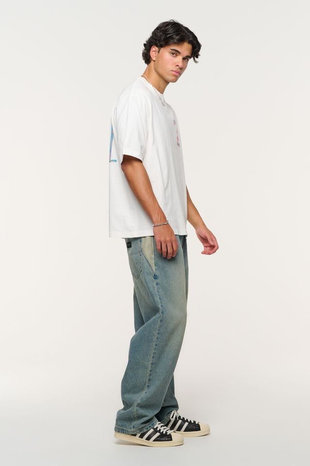 Abrand X Rip Curl Hot Locals Vintage Tee | Vintage White