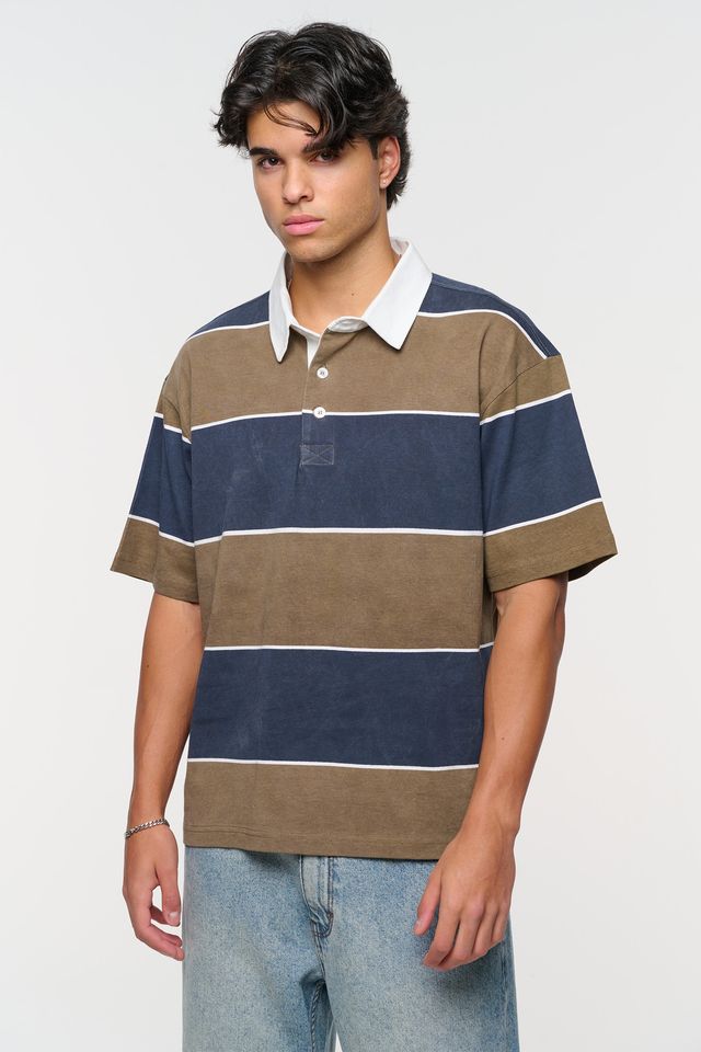 Dewey Stripe Rugby Top