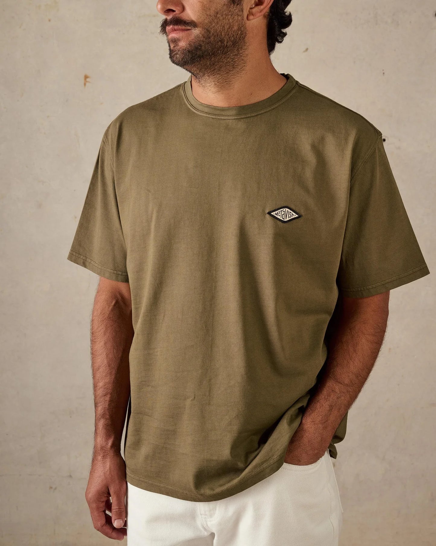 Boxy Diamond Tee | Dark Green