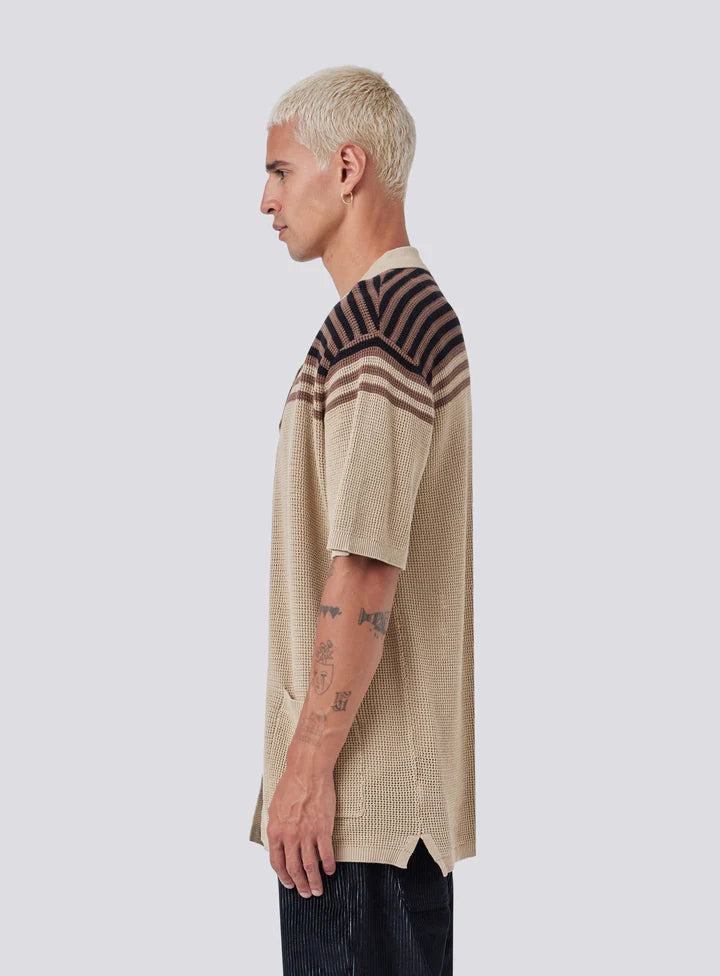 Knit Holiday Shirt | Biscuit